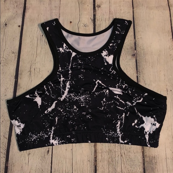 Unlisted Pants & Jumpsuits Marbled Black White Workout Set Poshmark